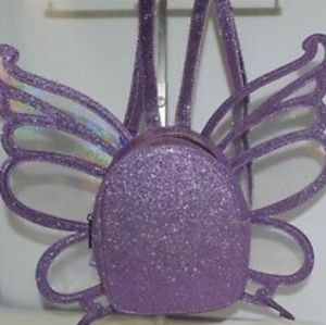 Club exx purple glitter back pack.